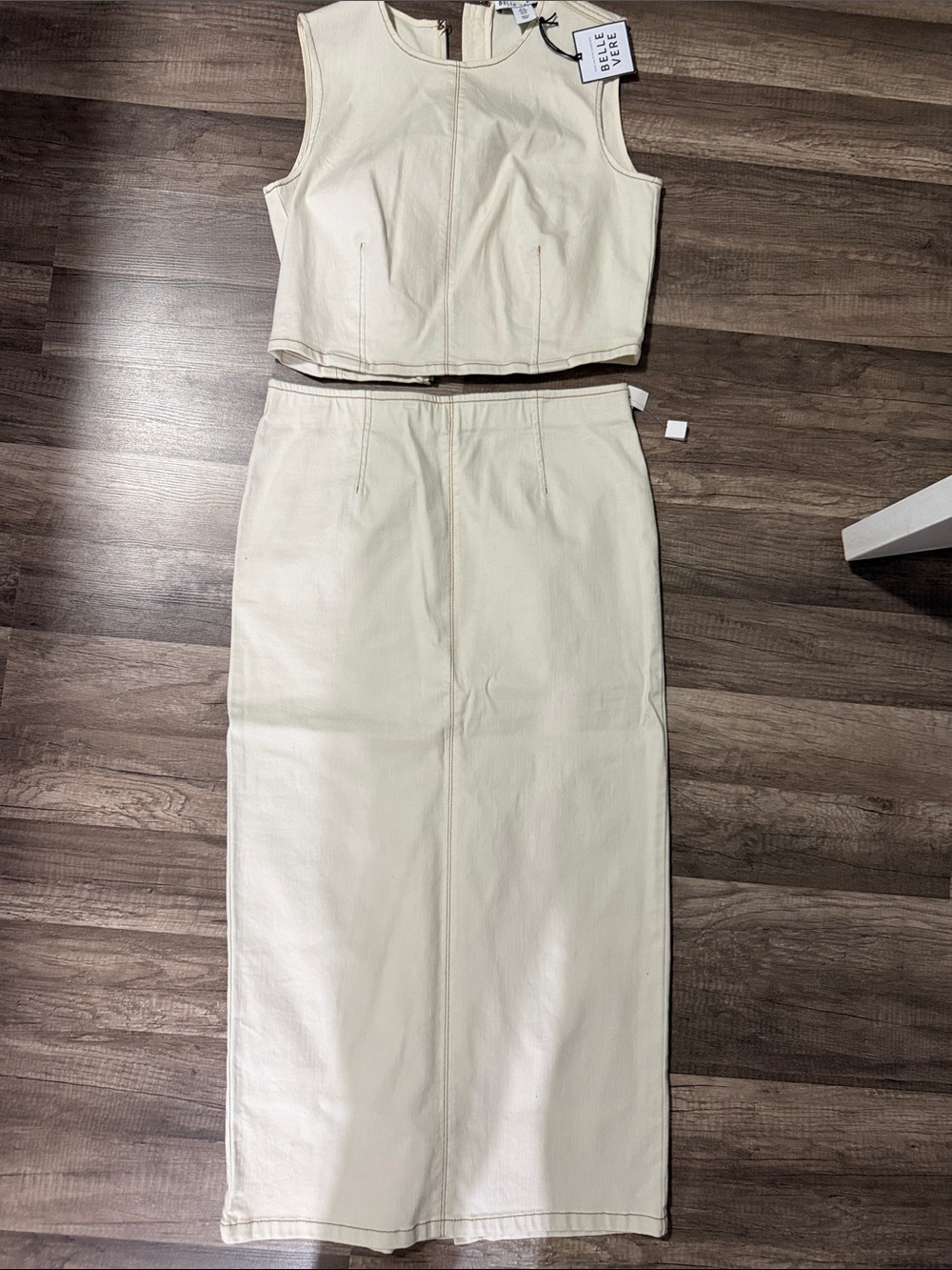 Two piece cream demon set size medium